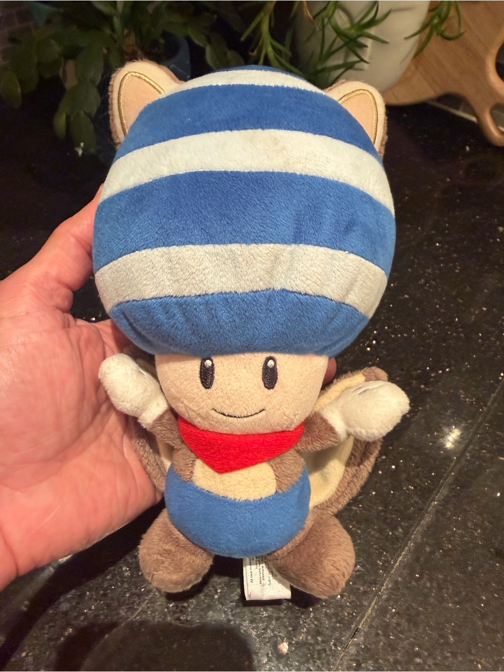 TOAD Flying Squirrel Suit 8" Plush Super Mario Bros. 2013